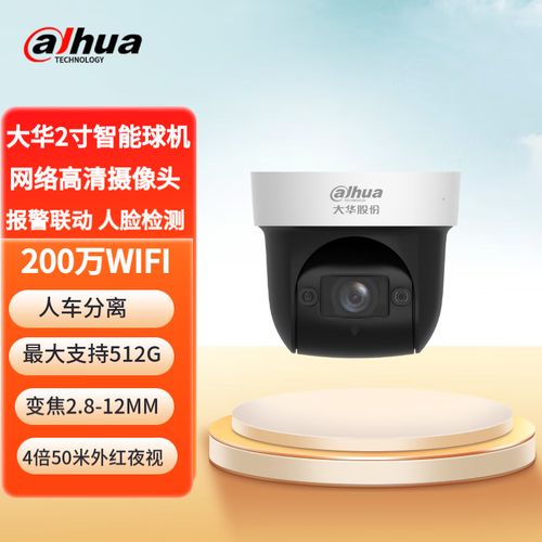 200万红外4倍变焦同步录音旋转poe网线供电监控球机摄像机安防设备 dh